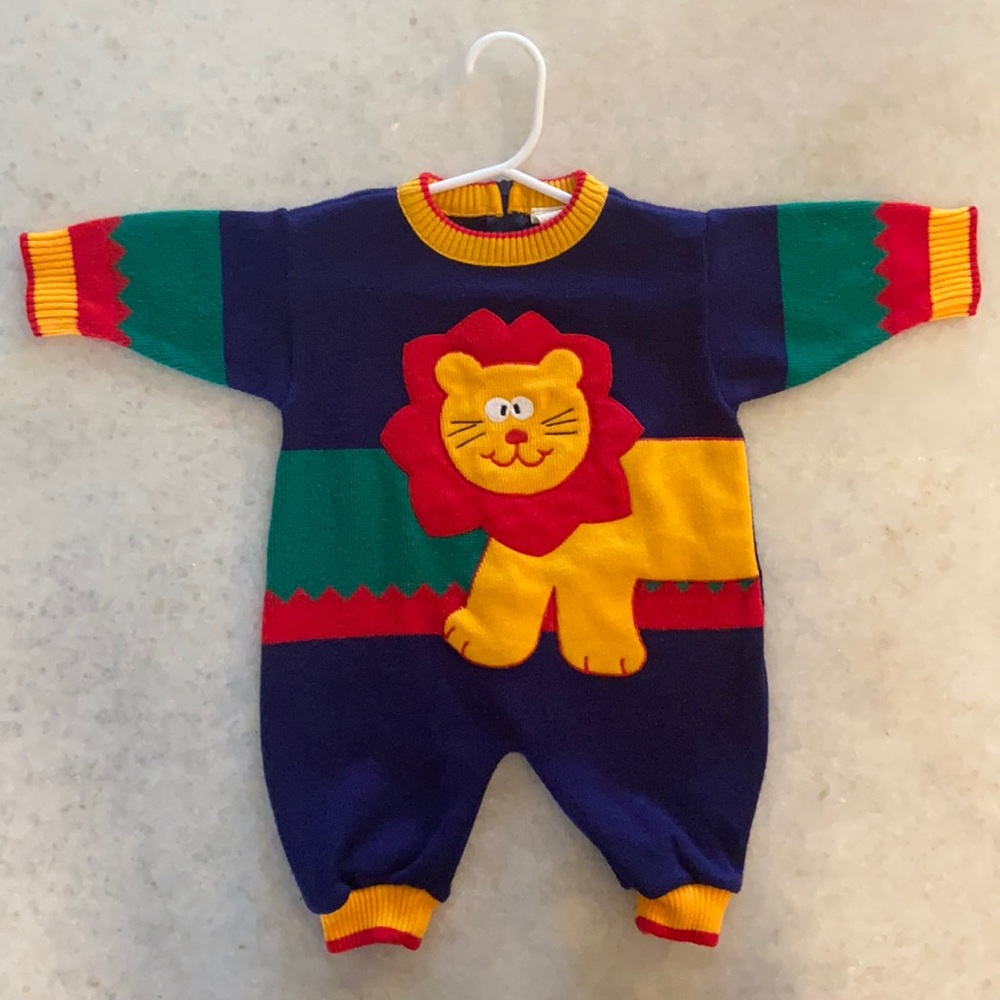 Vintage Baby Sweater Onesie